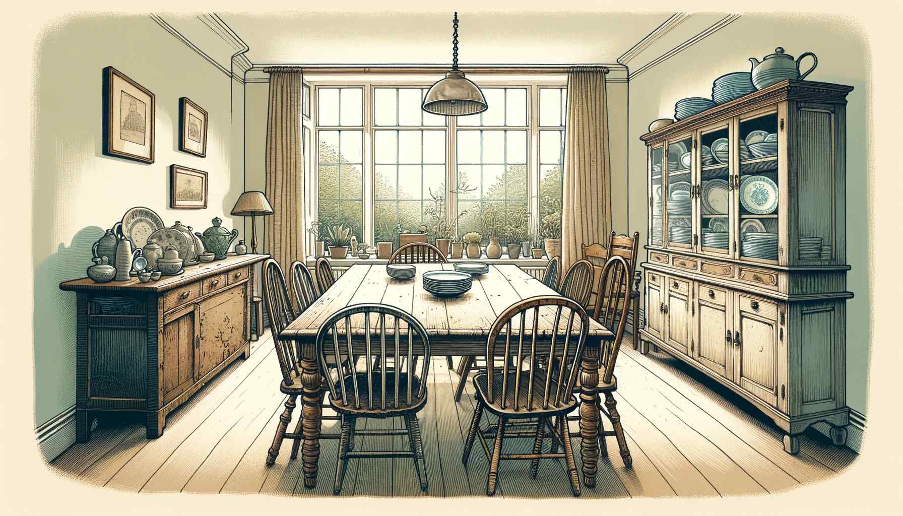 Used Dining Set in the Kitchen