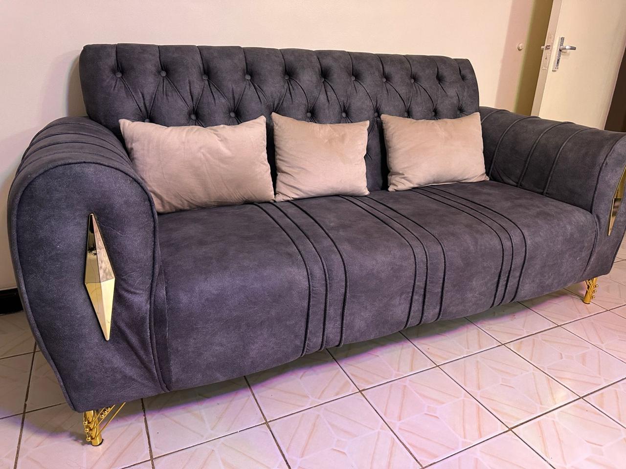 Quality Brown 5 Seater Sofa Set