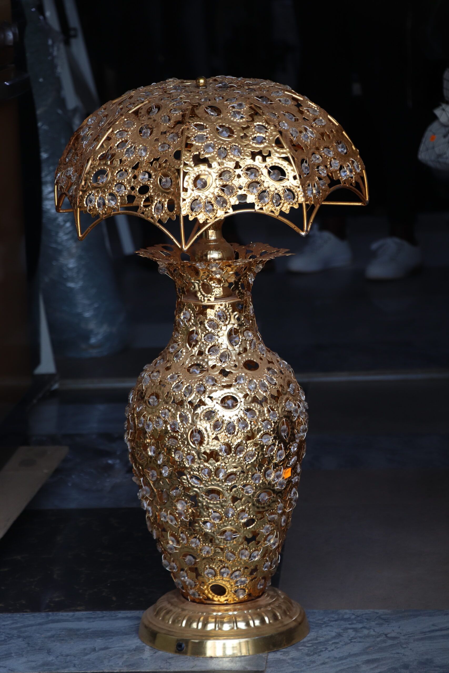 Crystal Living Room Vase Lamp Decoration