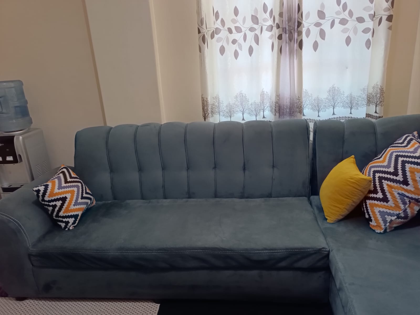 GREY L SOFA