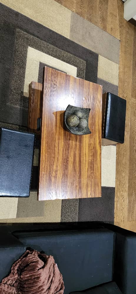 Brown Wooden Coffee Table