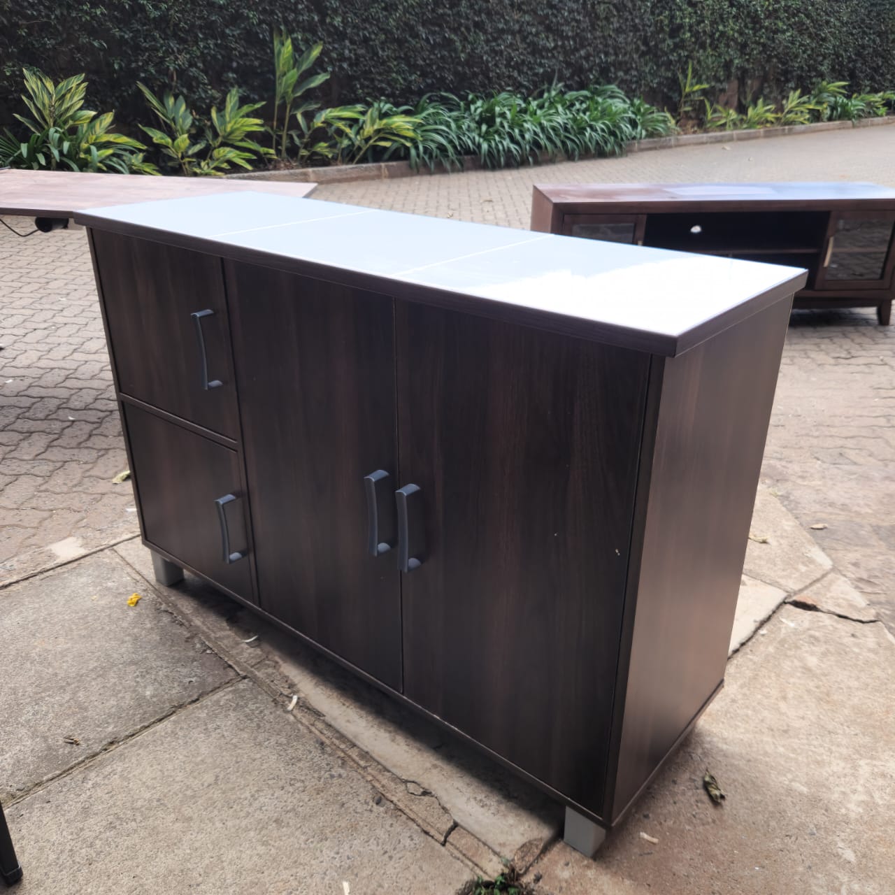 Modern Expandable Console Cabinet