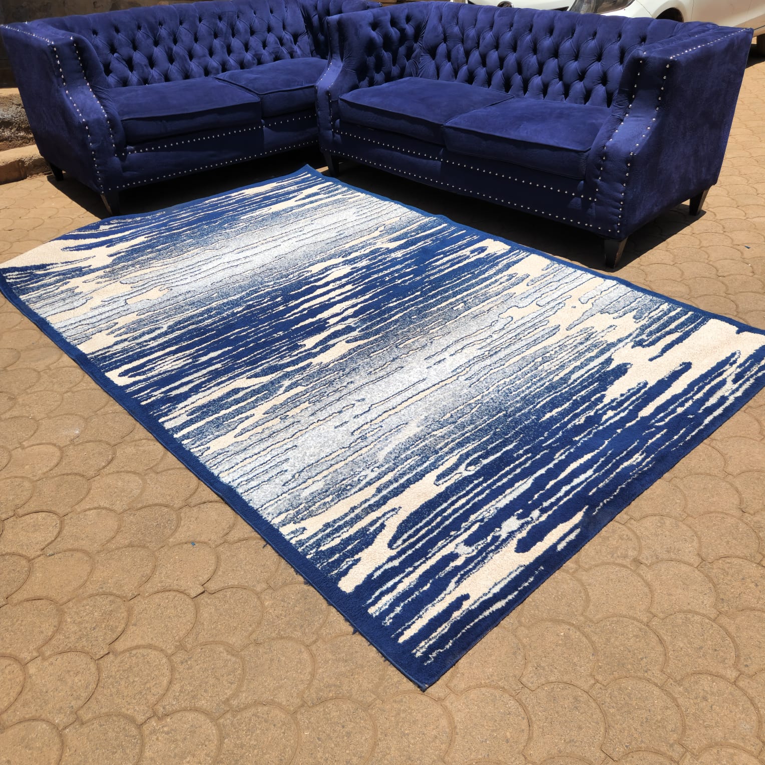 BLUE 2M BY 3M CARPET