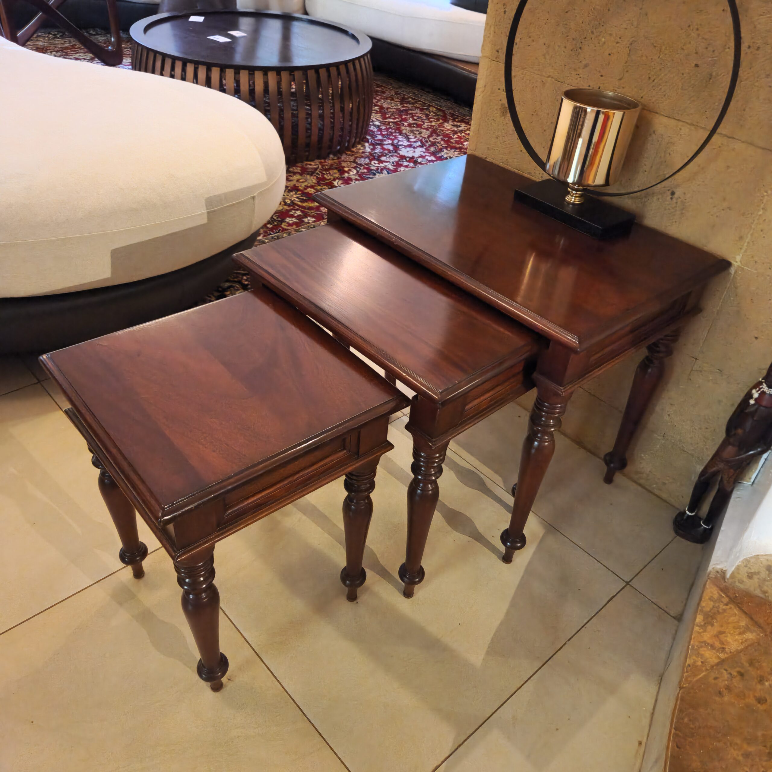 3 Set Classic Wooden Nesting Tables | Corido Marketplace