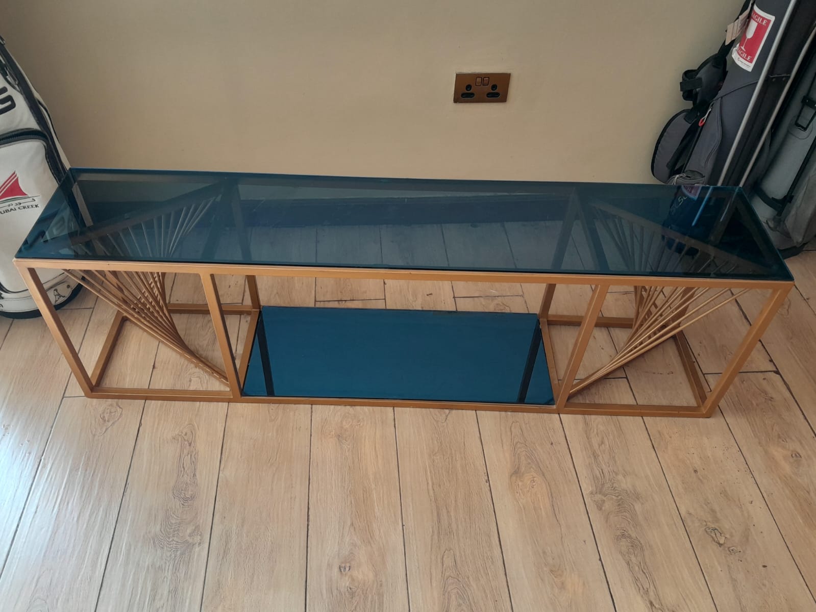 Elegant Glass TV Stand 