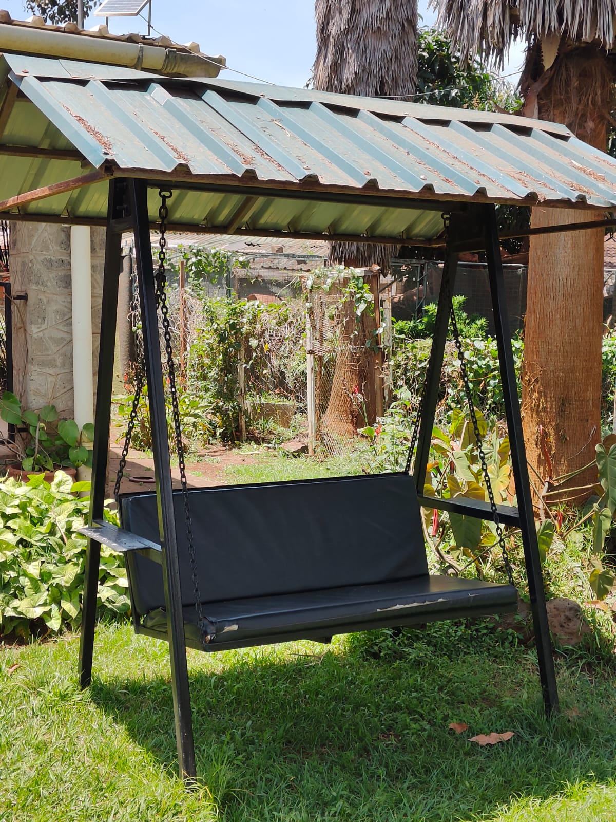 Black Outdoor Swing