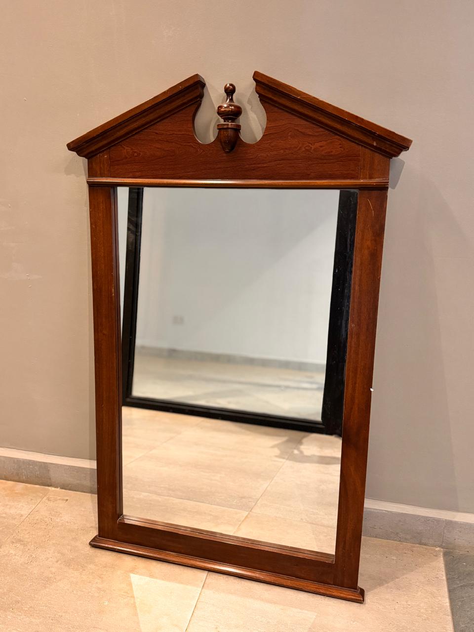 Cherry Wood Vintage Mirror.