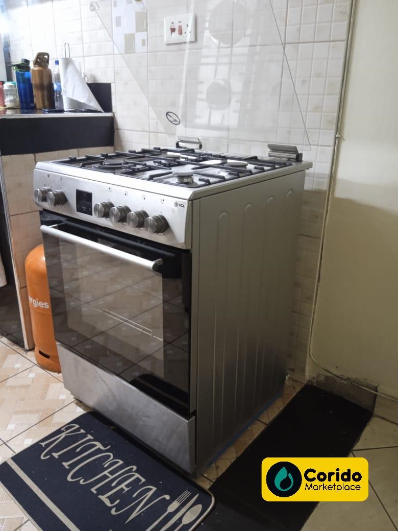 SAMSUNG FULL GAS COOKER WITH ELECTRIC OVEN