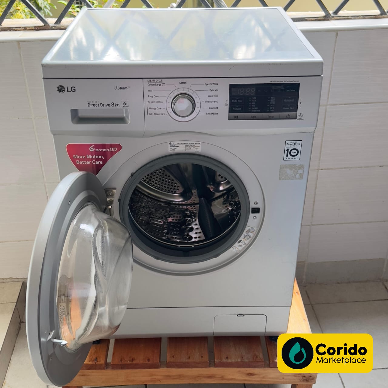 LG 8kg Front Load Washing Machine