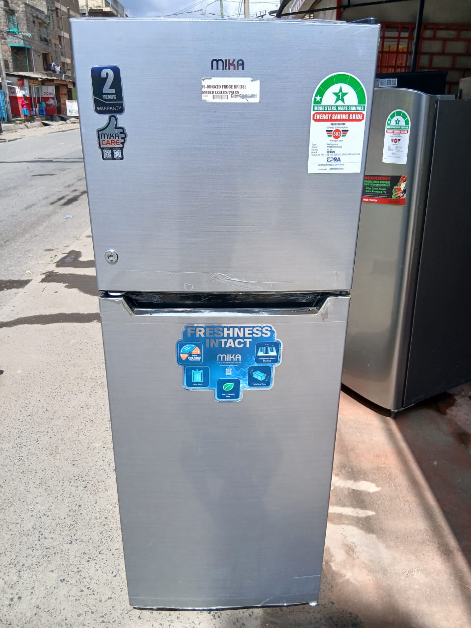 138L Mika Double Door Fridge