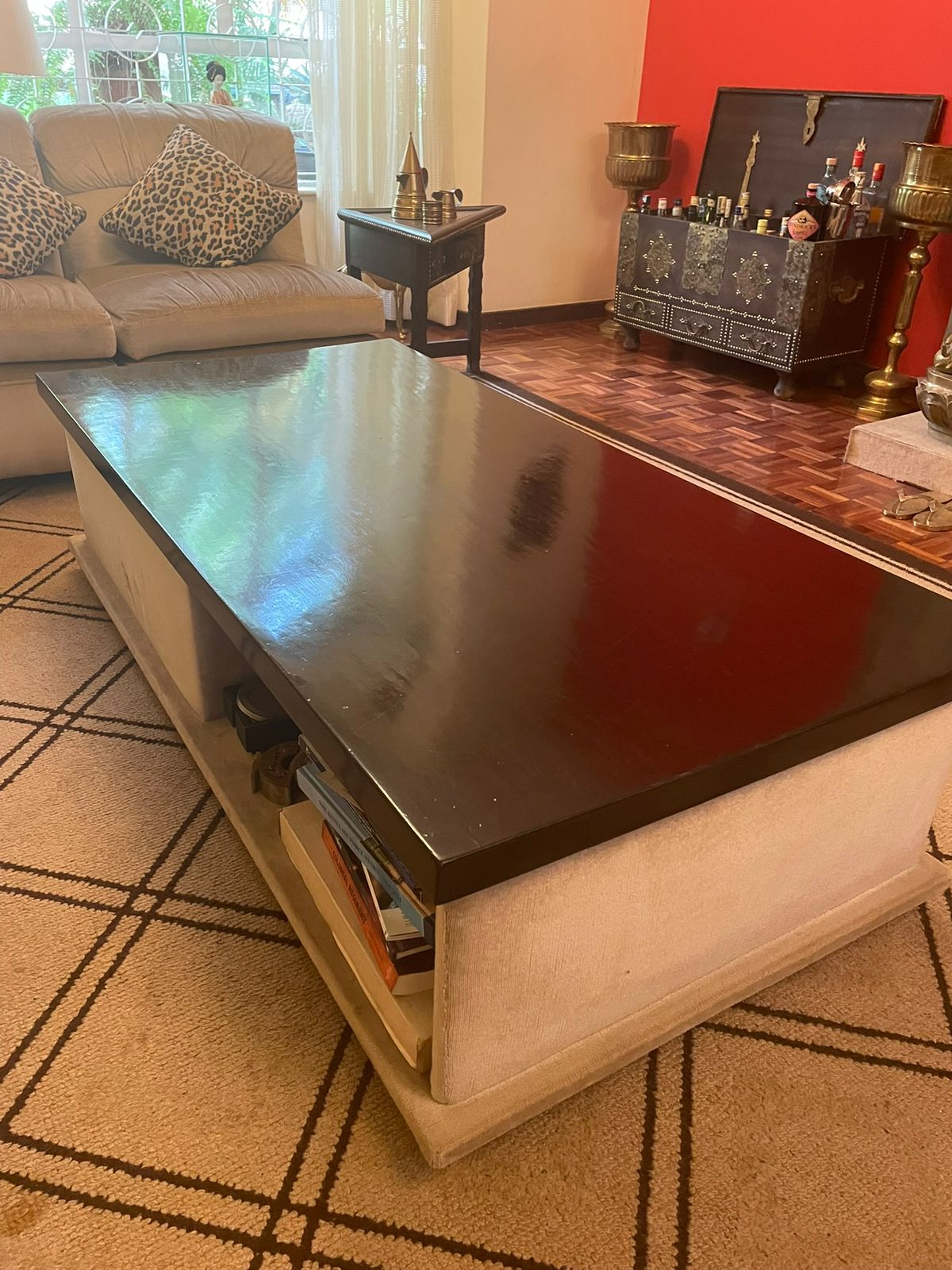 Modern Wooden Coffee Table with Storage