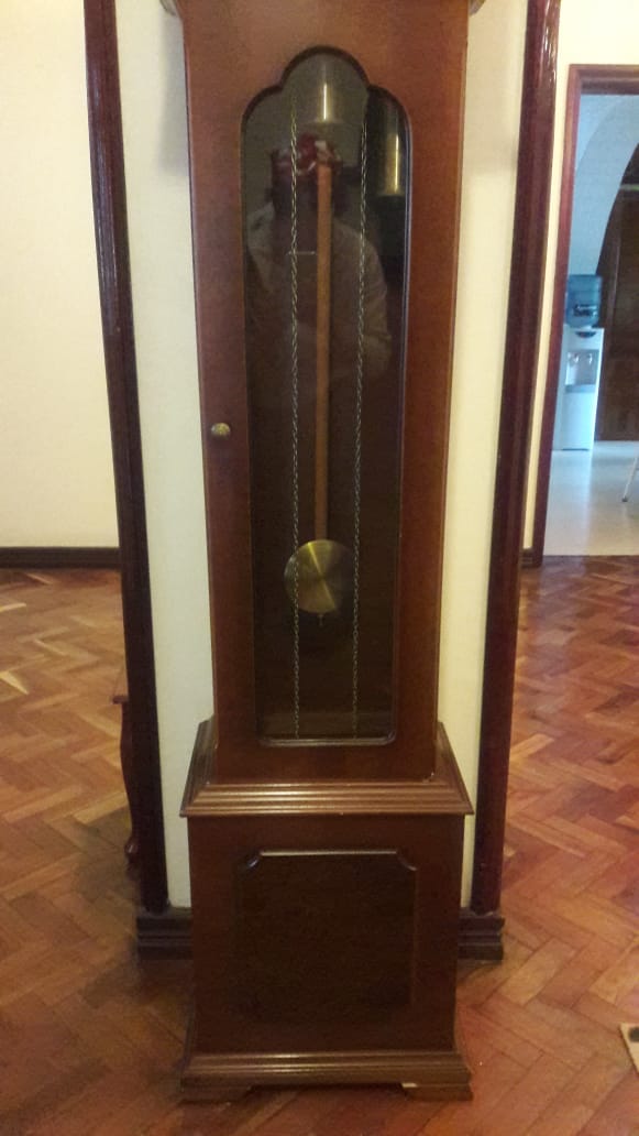 Antique Belgian Grandfather Clock 