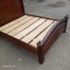 5 by 6 brown mahogany bed