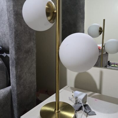 Frosted Glass Dual-Sphere Lampshade