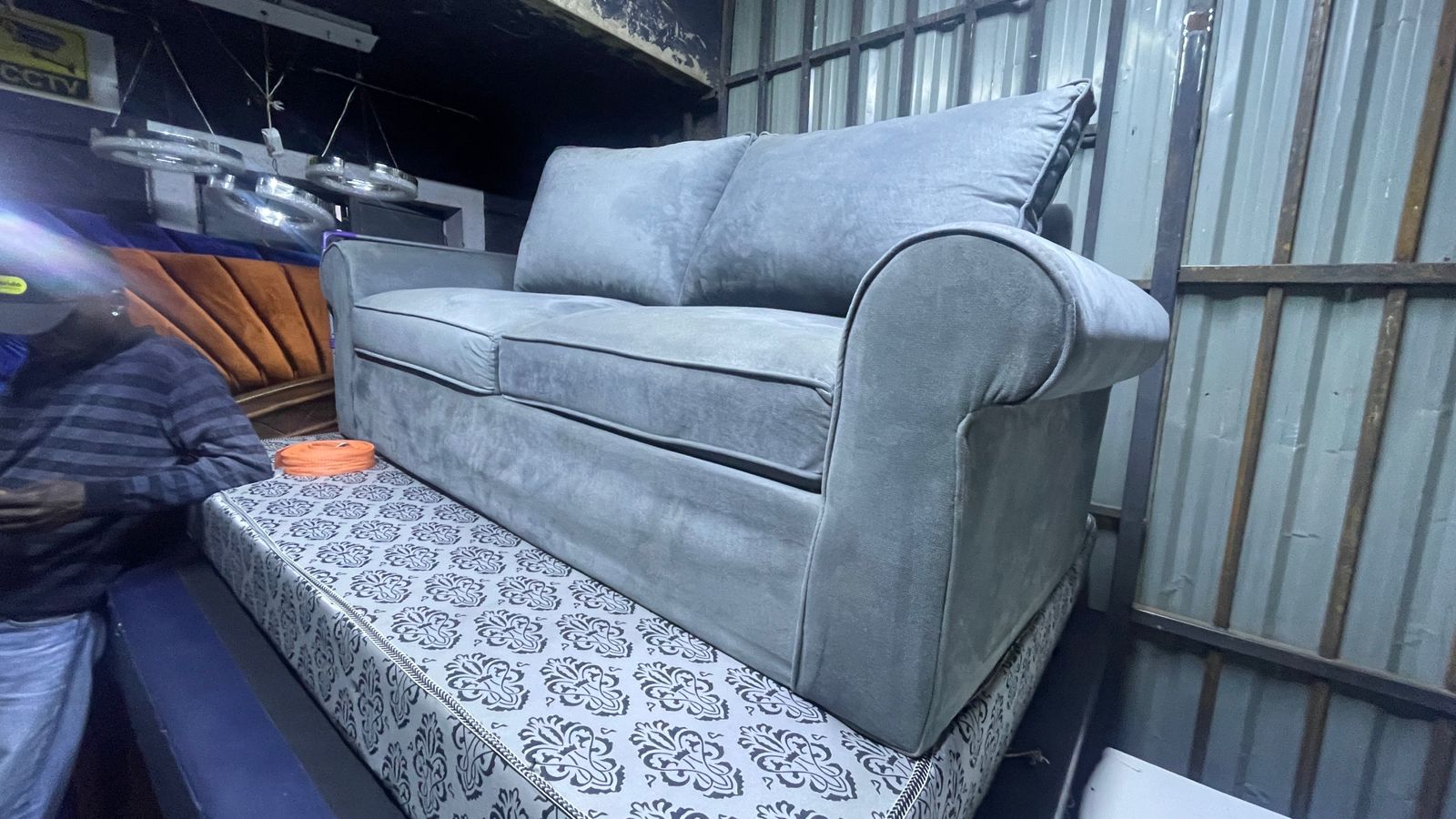 Gray Velvet 5-Seater Sofa Set | Corido Marketplace