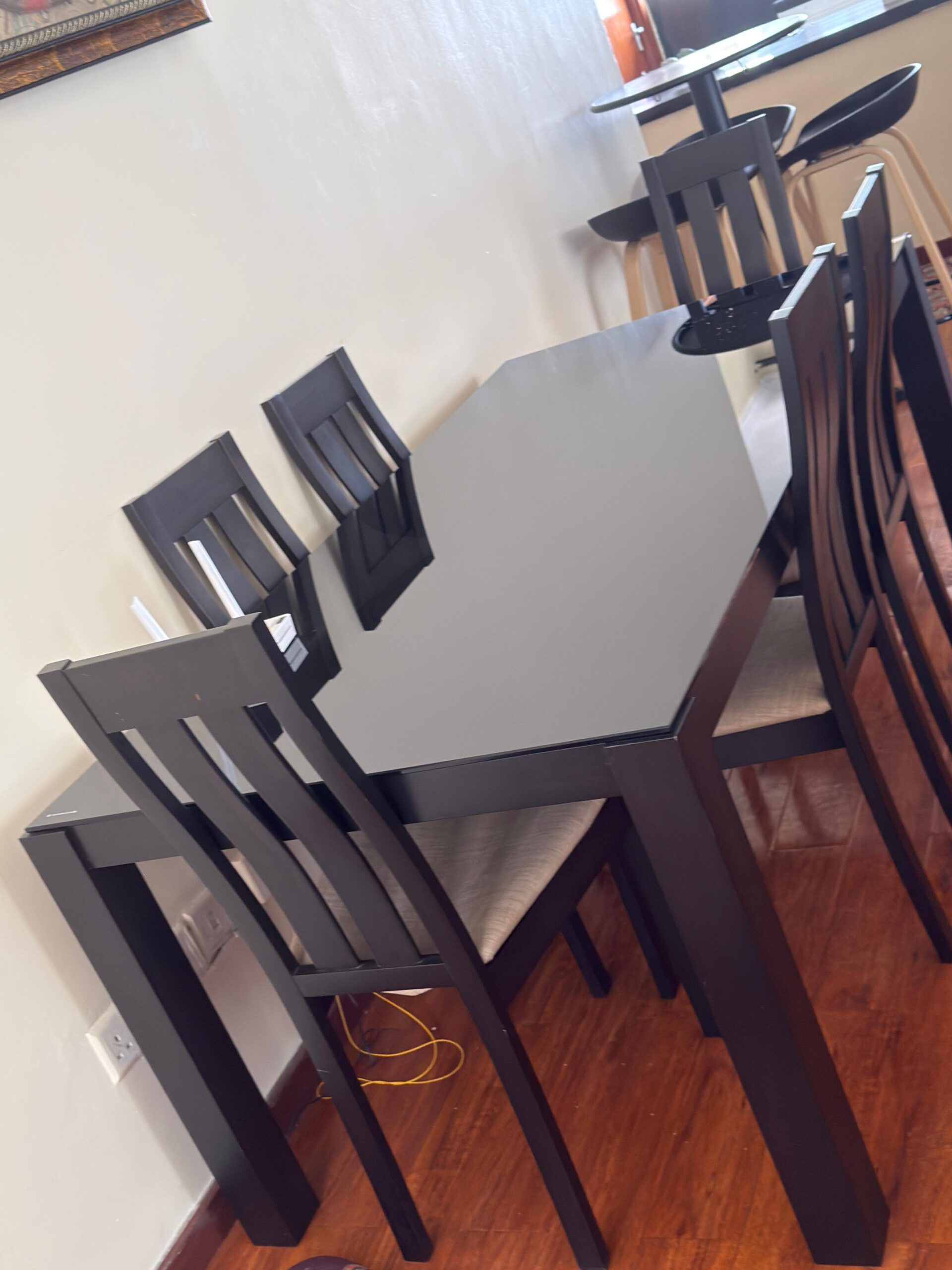 Glass Top 6-Seater Dining Set