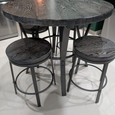 Contemporary High Dining Table with Stools