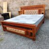 6 by 6 King Size Mahogany Chester Bed