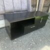 Black wooden tv stand