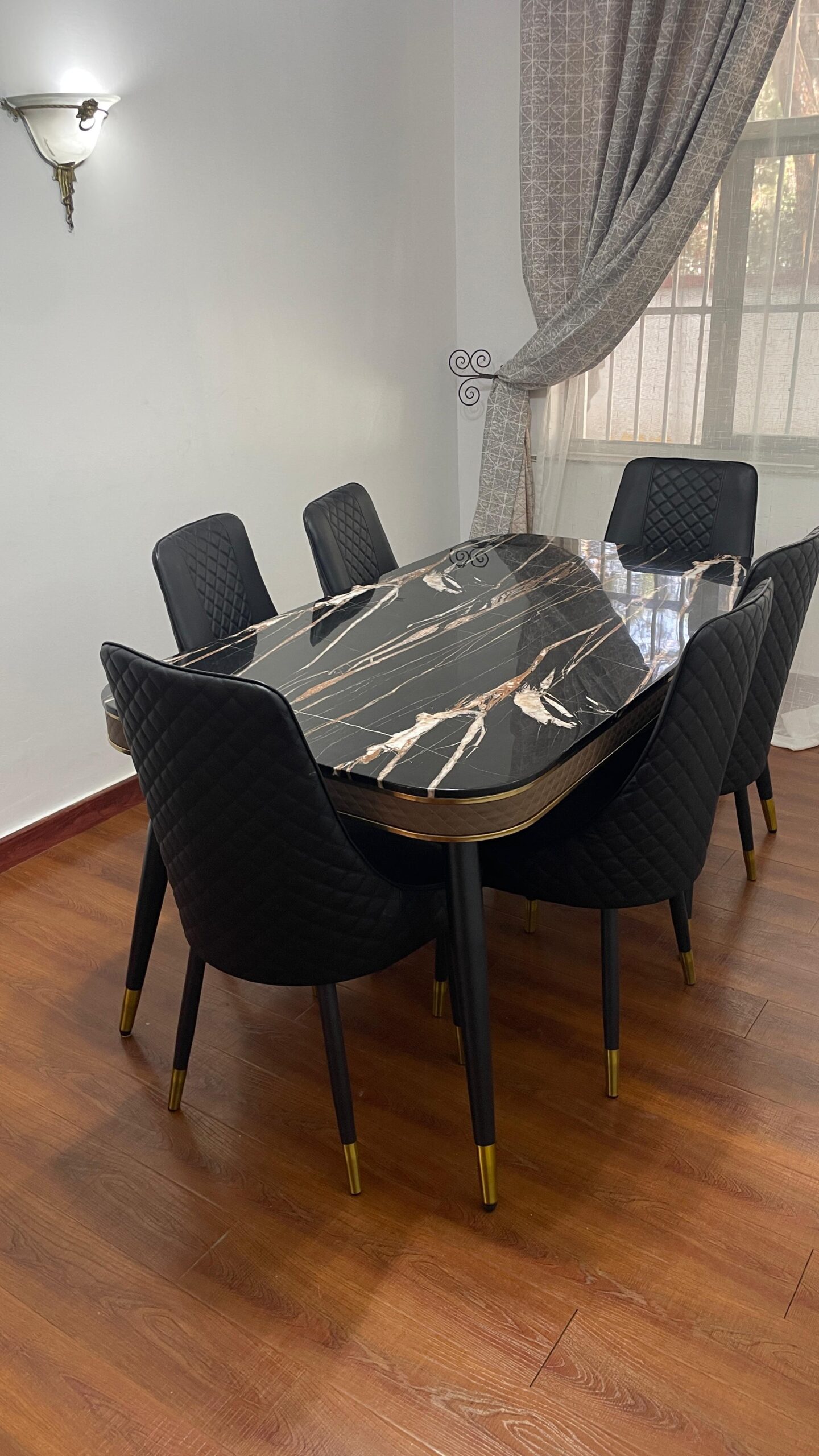 Modern Luxury Marble Top 6 Seater Dining Set | Corido Marketplace