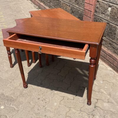 4 Piece Brown Nesting Table Set