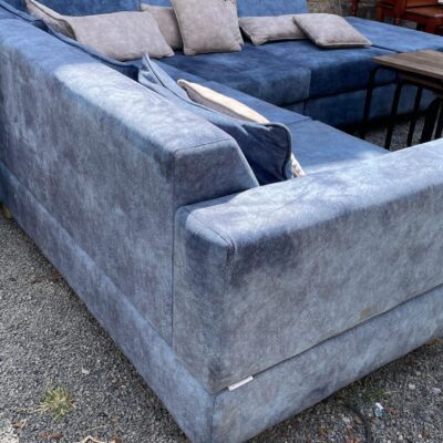 Newly used Blue L-Shape Sofa Set