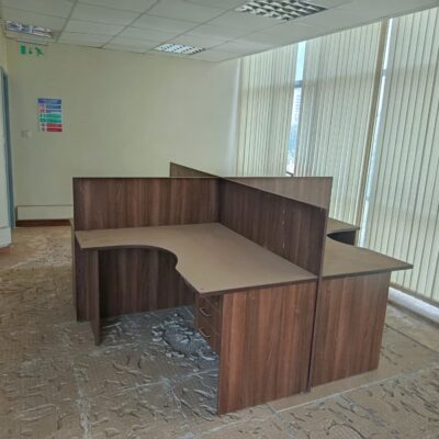 4-Piece Modular Office Workstation Desk Set