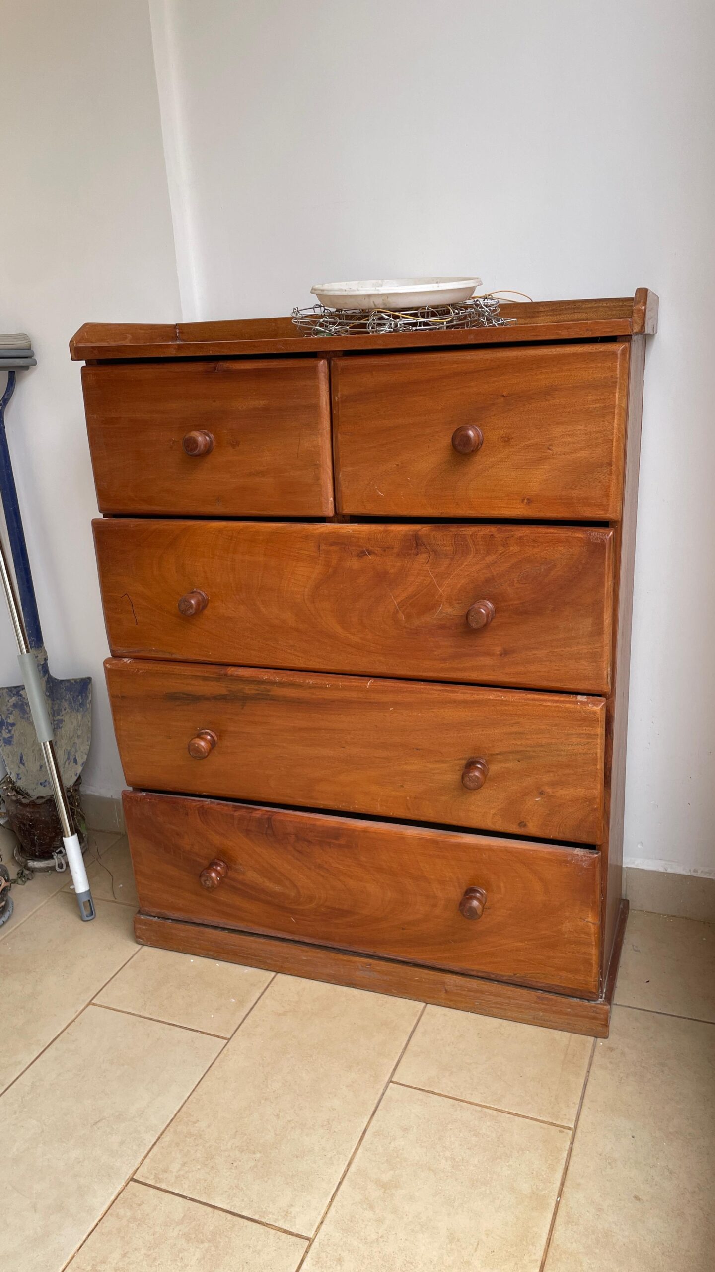 Solid Mahogany Wood Chest Of Drawers