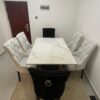 Luxurious Slightly Used 6-Seater Marble-Top Dining Set