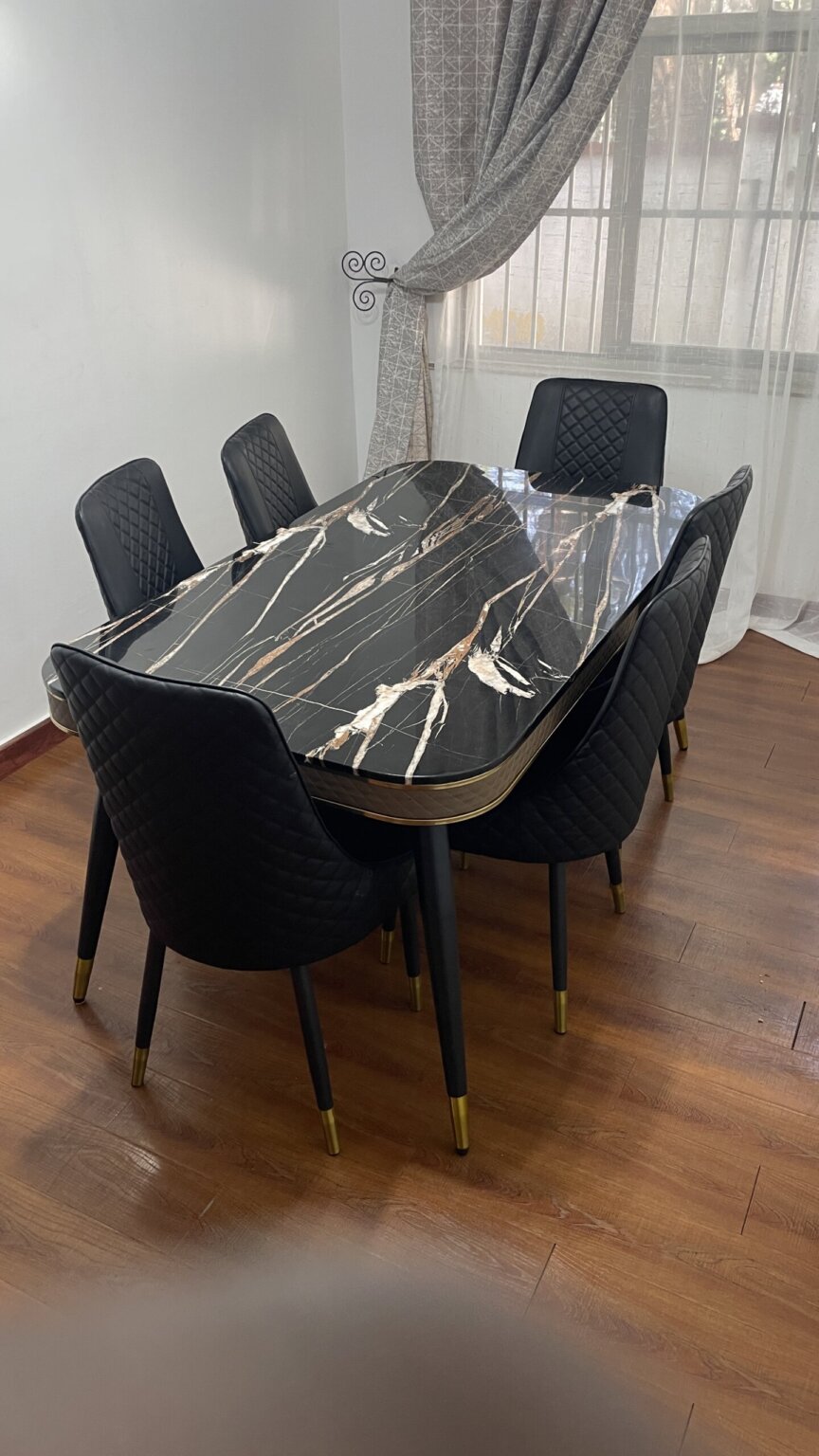 Modern Luxury Marble Top 6 Seater Dining Set | Corido Marketplace