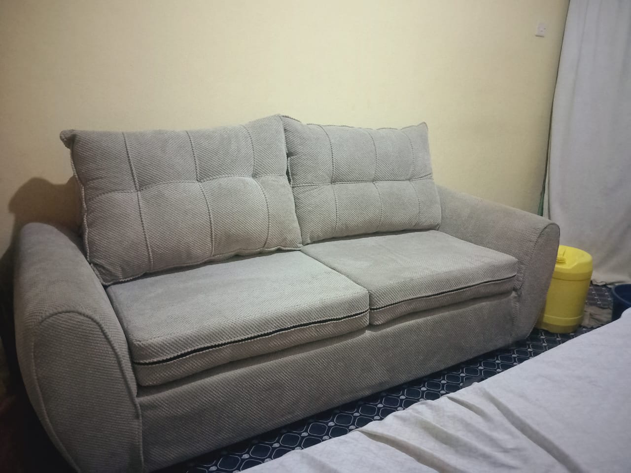 Neat Cream 2-Seater Sofa