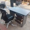 1.2m office desk with ergonomic headrest chair set
