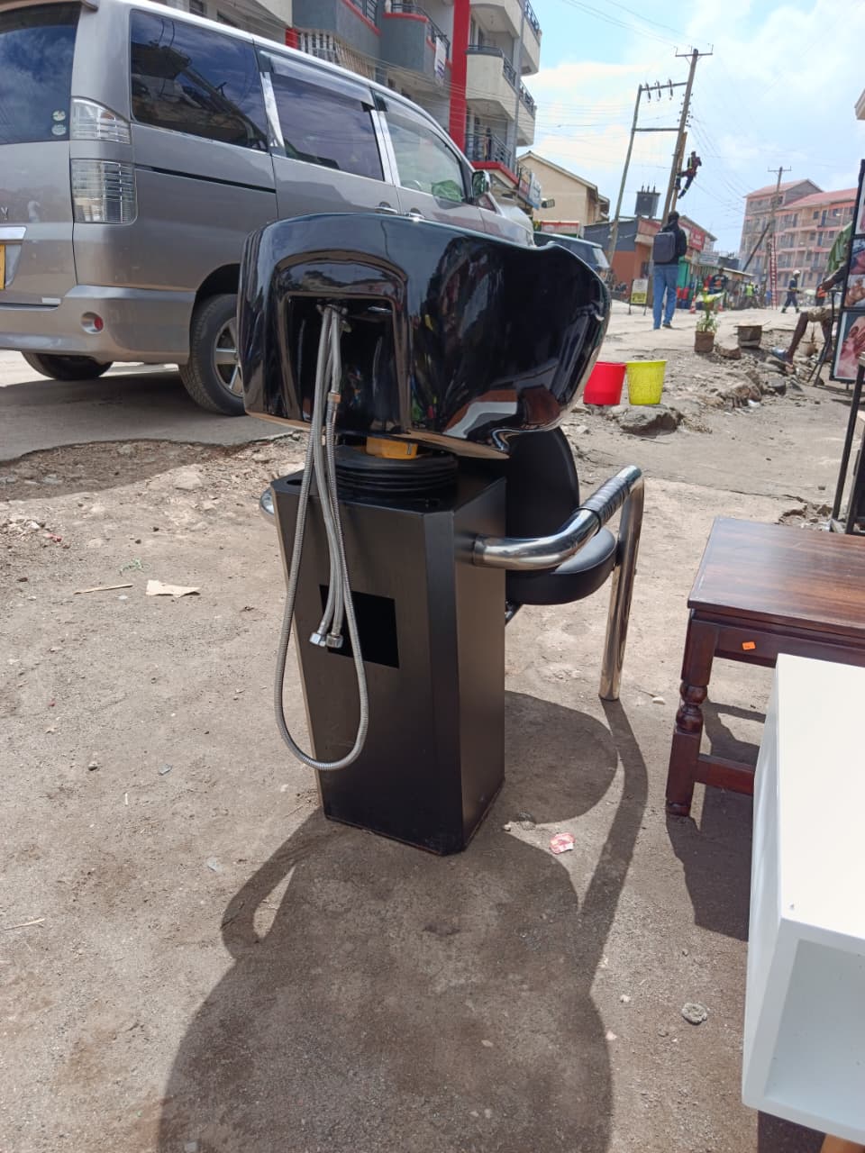 Salon Shampoo Chair With Ceramic Sink For Sale 1 Salon Shampoo Chair With Ceramic Sink