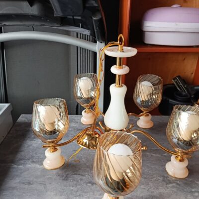 Golden 5-Light Chandelier