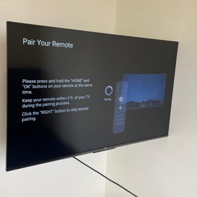 Clean TCL 43 Inch 4K HDR Google TV