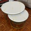 Used 2-in-1 Marble-Top Coffee Table Set
