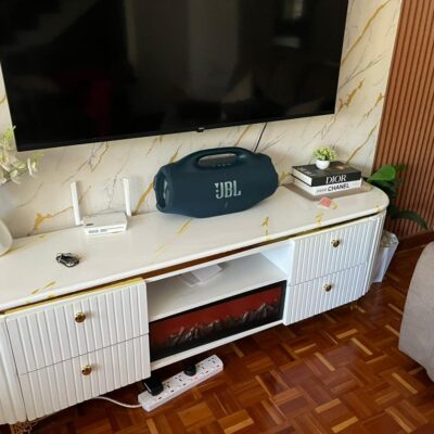 Used Marble-Top TV Stand