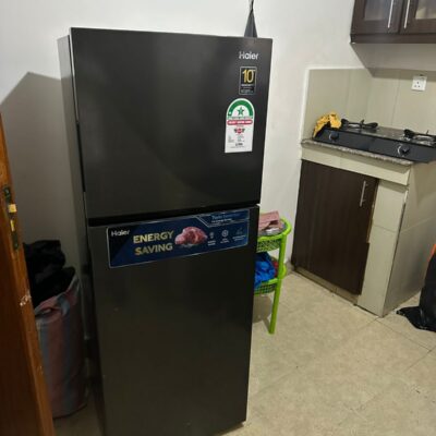 CLEAN 211LITRES DOUBLE DOOR HAIER FRIDGE