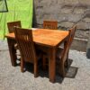 Solid Mahogany 4-Seater Dining Set
