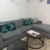 Grey L Shape sectional sofa Set