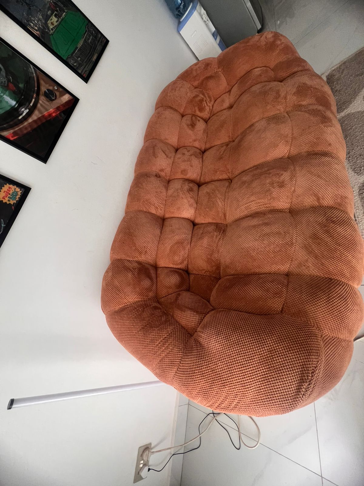 Orange 3-Seater Bubble Sofa | Corido Marketplace