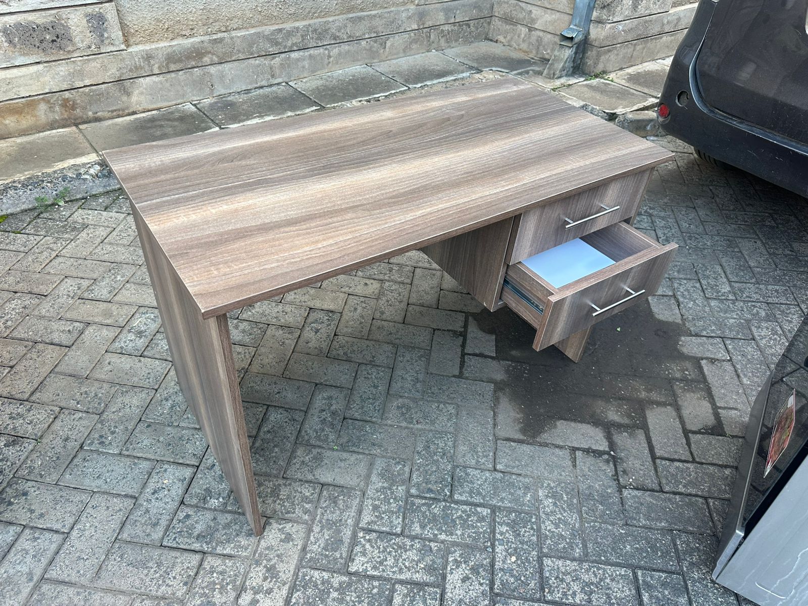 1.2M Grey Modern Office Desk 