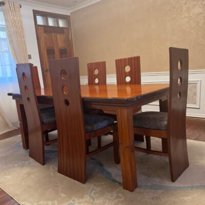 Solid Wooden 6-Seater Dining Set
