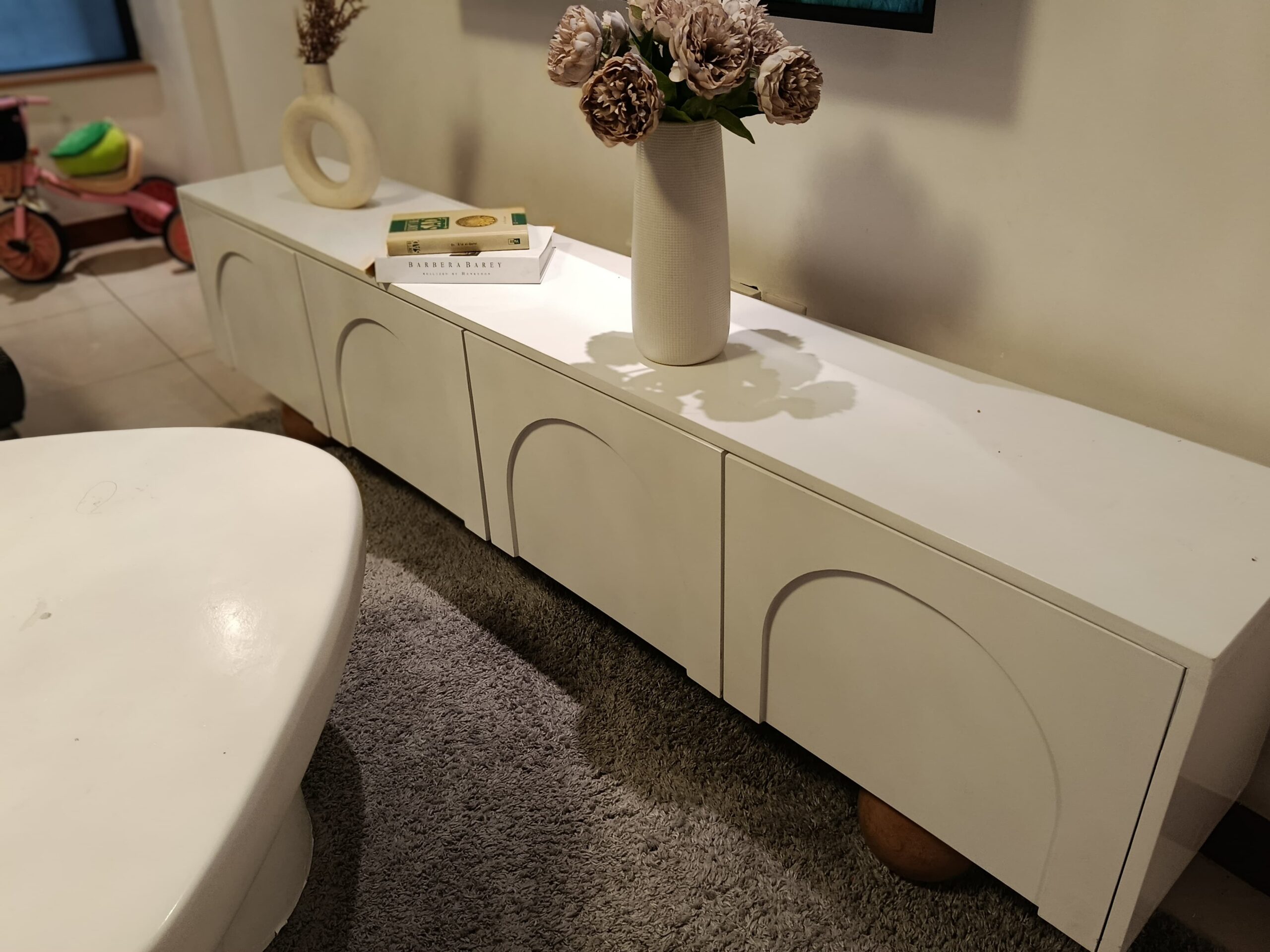 Modern White TV Stand 2 Modern White TV Stand