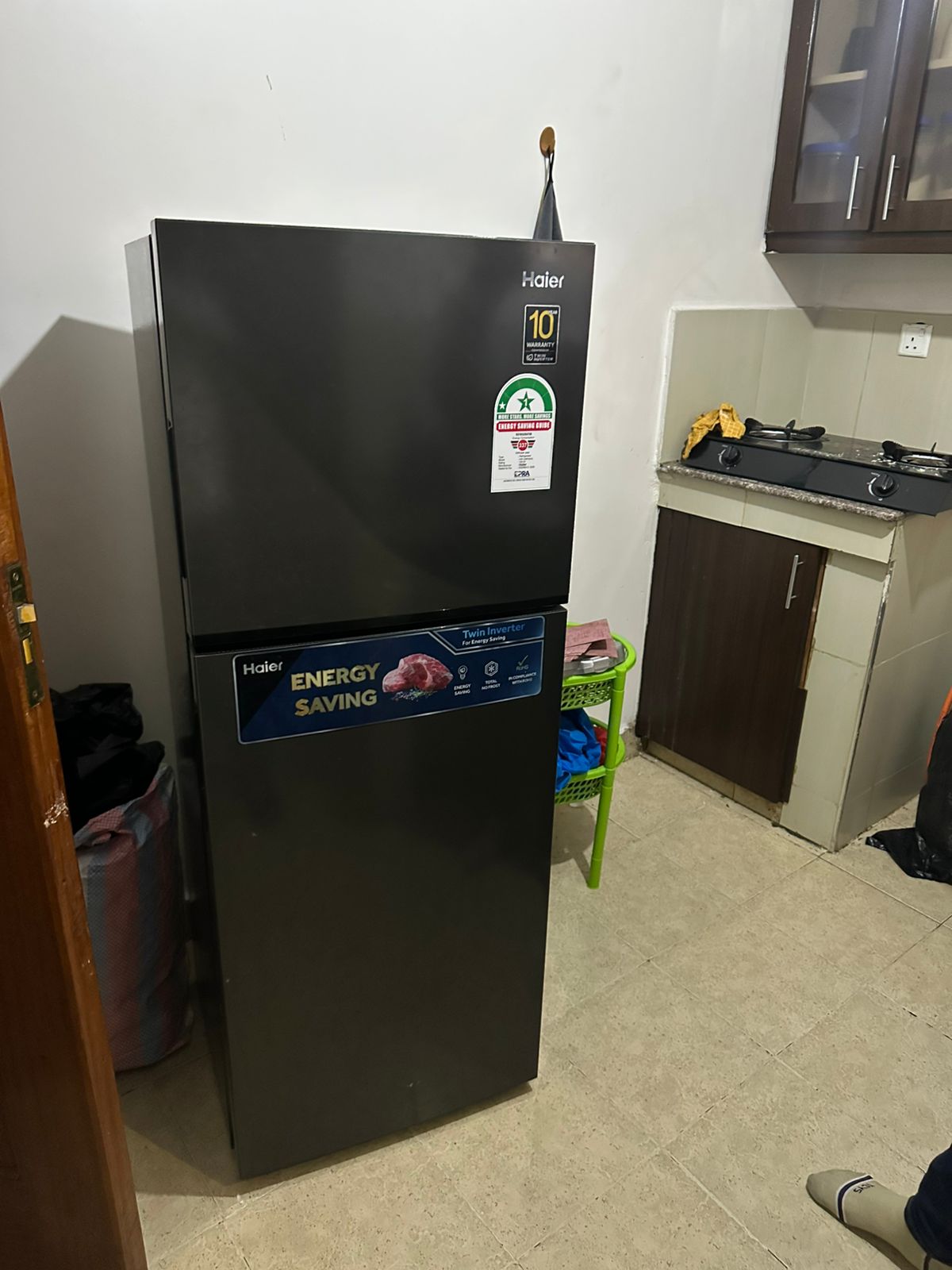 CLEAN 211LITRES DOUBLE DOOR HAIER FRIDGE 2 CLEAN 211LITRES DOUBLE DOOR HAIER FRIDGE