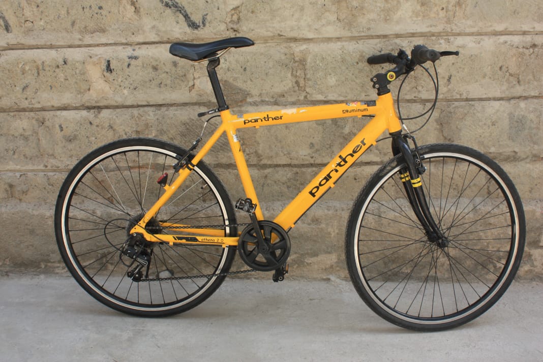 Modern Yellow Panther Bike