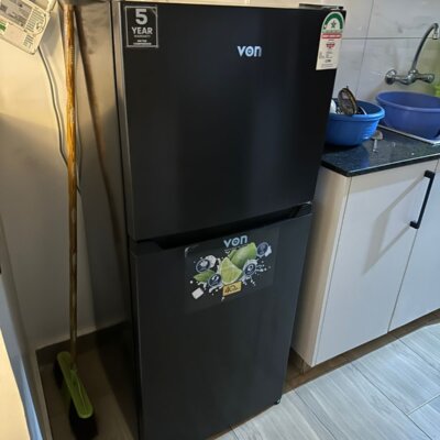 Used 188L Von Double Door Fridge
