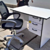 0.9m Modern Director’s Desk with Integrated Storage plus office chair