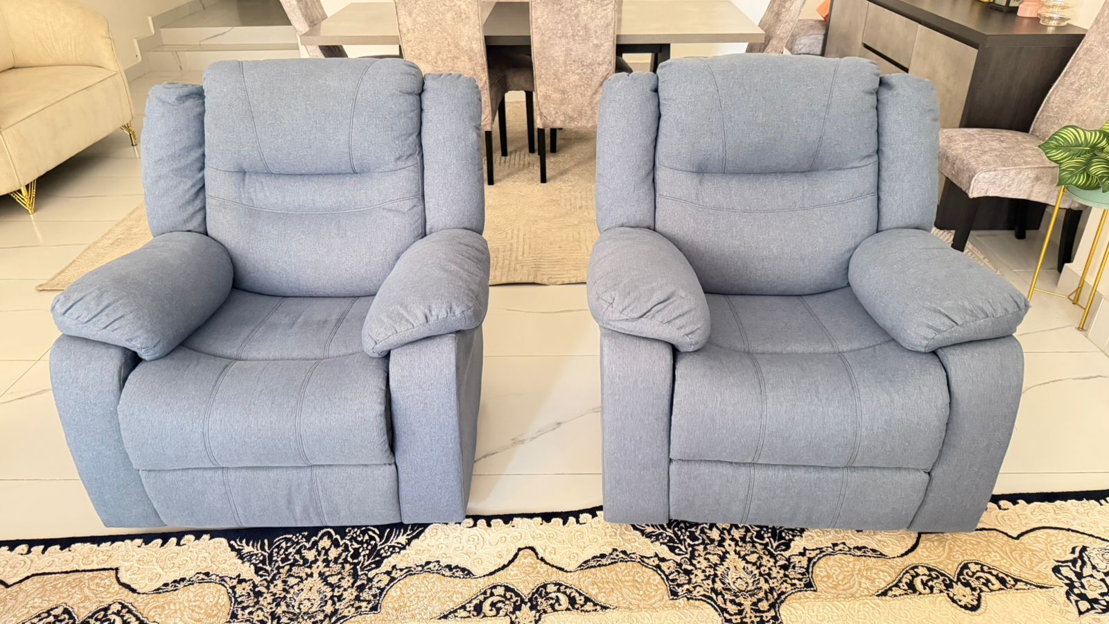 7-Seater Grey Recliner Sofa Set On Sale 1 7-Seater Grey Recliner Sofa Set