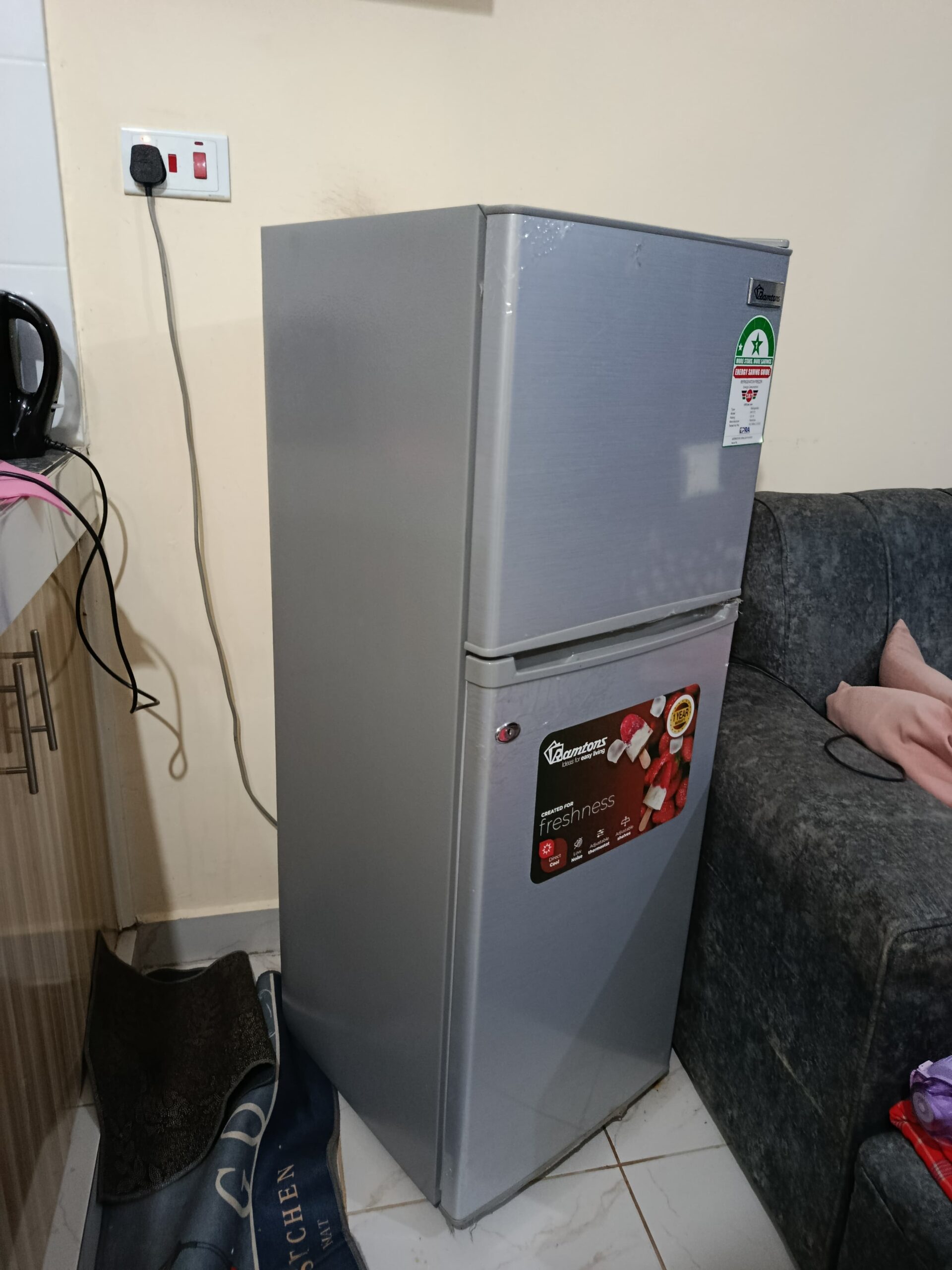 138𝐿 RAMTONS DOUBLE DOOR FRIDGE